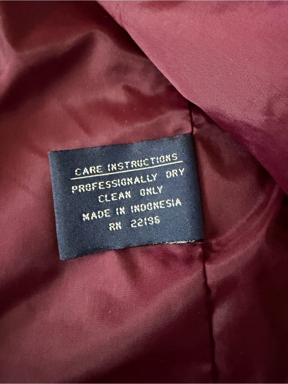 Vintage Colorblock Wool Pea Coat - Burgundy, Forest Green & Navy - Picture 8 of 8